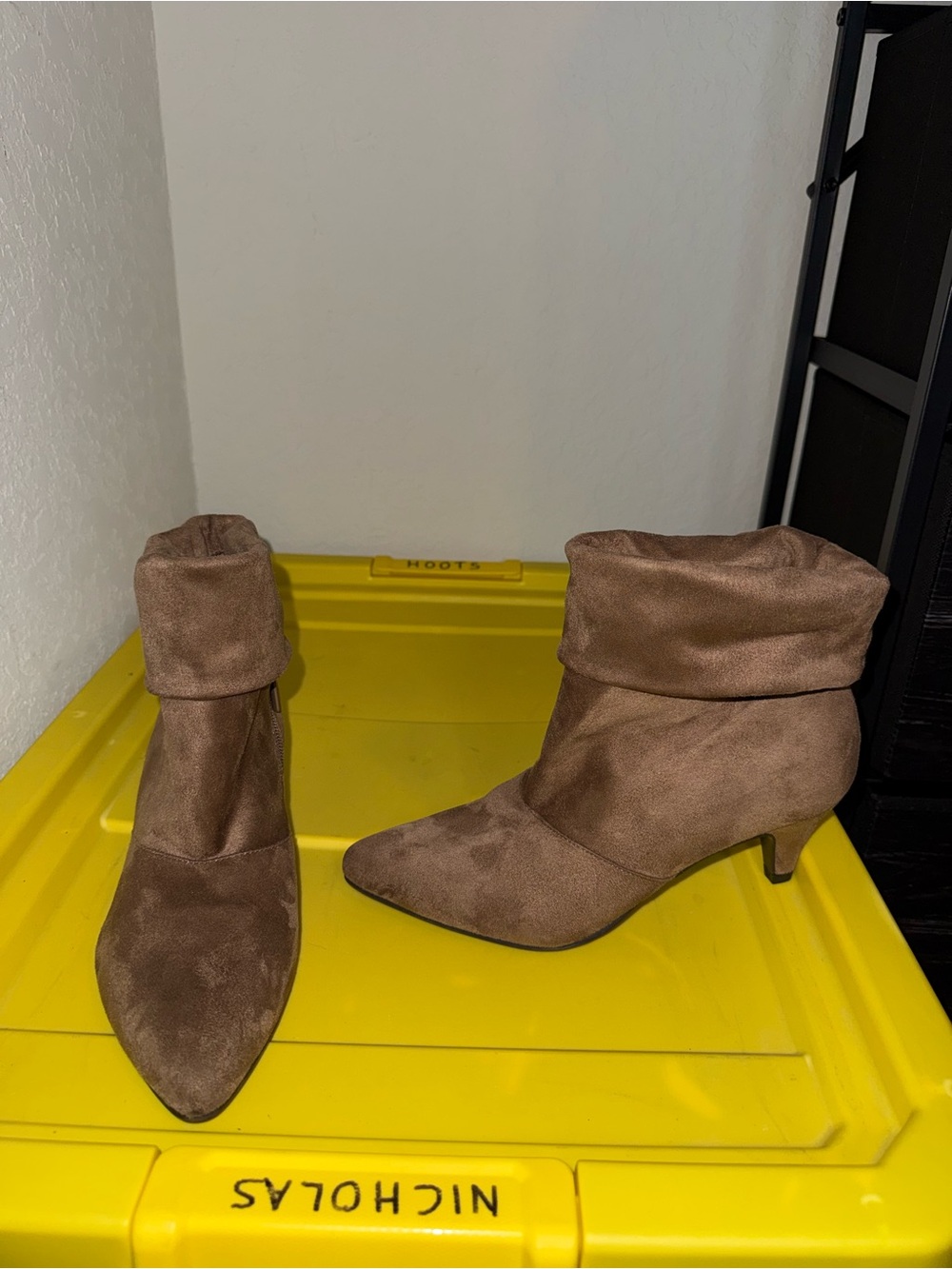 Women's Amelia Grace Brown Suede Ankle Boots
